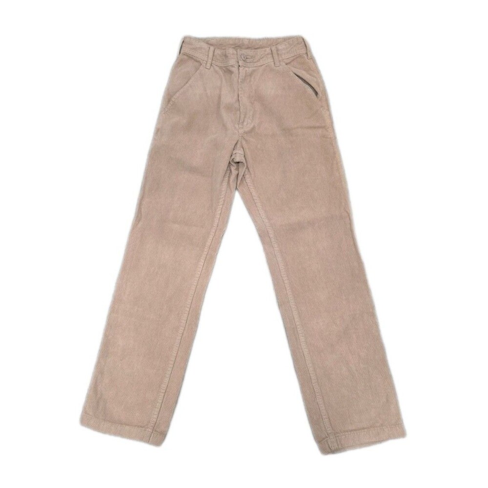 J.GALT Brandy Melville Baggy Wide Leg Corduroy Khaki Pants Beige Size Small